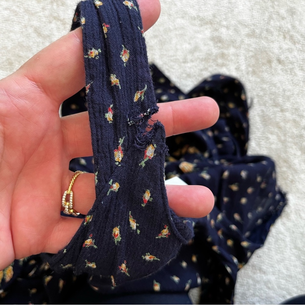 GO SOFTLY DITSY FLORAL MIDI/MAXI DRESS SMALL BOHO PRAIRIE COTTAGECORE FEMININE - Picture 4 of 9